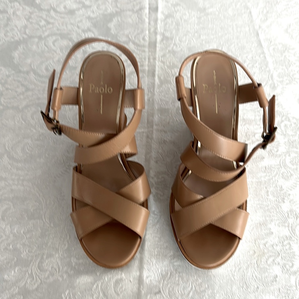 Lines Paolo Women Wedge Heels Size 9.5 M